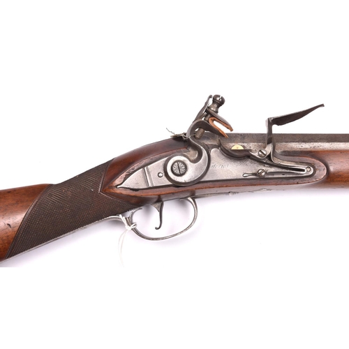 330 - A good 12 bore Scottish flintlock sporting gun by William Heriot of Edinburgh, c 1775; 56