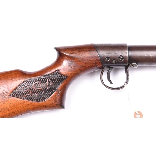 241 - A .22” BSA “Standard” underlever air rifle, number T7265 (1939), 45½” overall, barrel 19”, the 3 hol... 