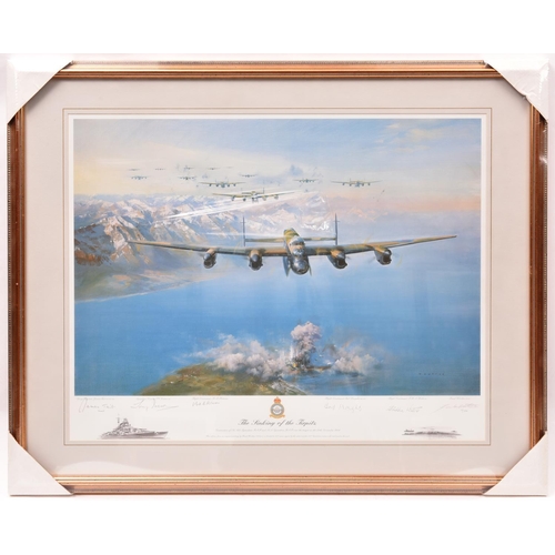 6 - 2 framed and glazed coloured aircraft prints by Frank Wootton, PPGAvA:  “Rocket firing Typhoons at t... 