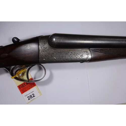 282 - *A DB 12 bore x 2½” Westley Richards & Co top lever hammerless boxlock ejector shotgun, number 0.158... 