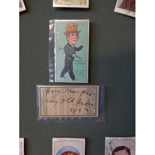 20 - A collection of 27 autographed cigarette cards of film and radio stars including Mae West (signed in... 