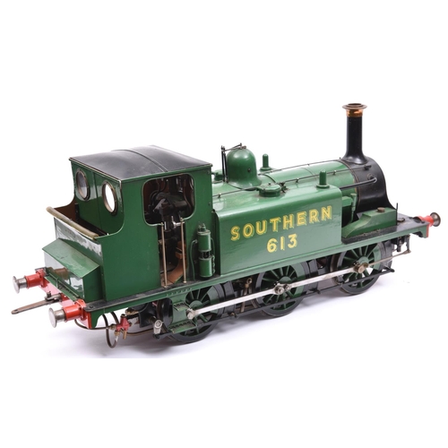 155 - A well engineered live steam 5 inch gauge model of an LB&SCR Class A1 Stroudley Brighton Terrier 0-6... 