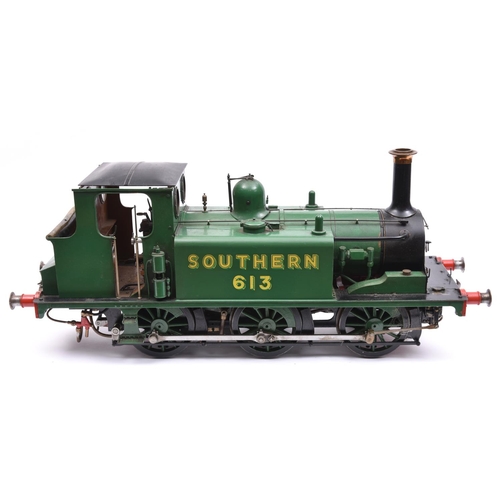 155 - A well engineered live steam 5 inch gauge model of an LB&SCR Class A1 Stroudley Brighton Terrier 0-6... 