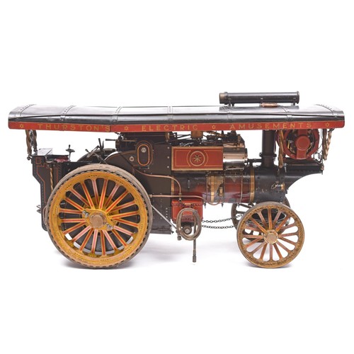 159 - A very well engineered and documented scratchbuilt live steam model of a 1.5 inch scale Fowler Showm... 