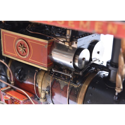 159 - A very well engineered and documented scratchbuilt live steam model of a 1.5 inch scale Fowler Showm... 