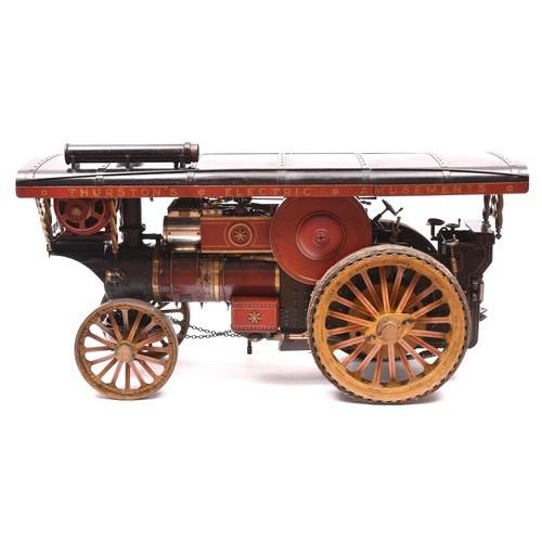 159 - A very well engineered and documented scratchbuilt live steam model of a 1.5 inch scale Fowler Showm... 