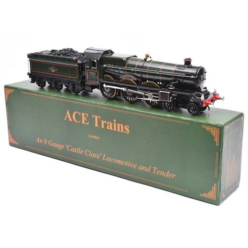 188 - An Ace Trains O gauge BR Castle Class 4-6-0 tender locomotive, Windsor Castle 4082, in lined dark gr... 