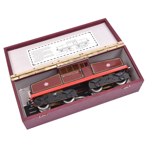 195 - An O gauge electric tinplate Metropolitan Railway Westinghouse Bo-Bo electric locomotive, 4, in line... 