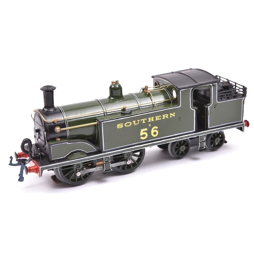 200 - An O gauge brass kitbuilt Southern Railway Class M7 0-4-4T locomotive, 56. Well finished and with so... 