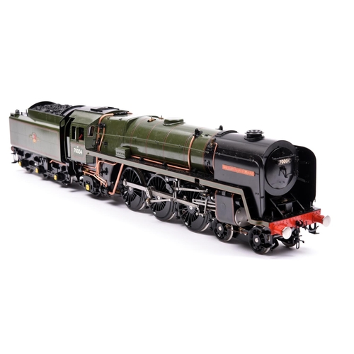 217 - A Bowande Gauge One live steam gas fired BR Standard Class 7 Britannia 4-6-2 tender locomotive. A fa... 