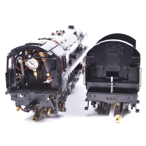 219 - An Aster with Accucraft Gauge One live steam spirit fired BR Class 9F 2-10-0 tender locomotive. A ki... 