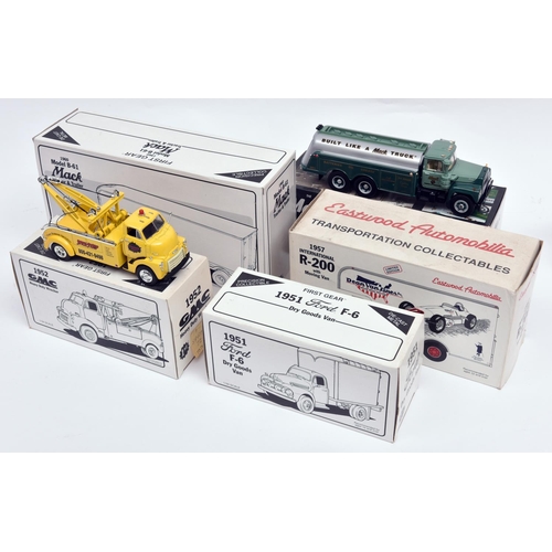 258 - 5 First Gear 1:34 1950's-60's American Trucks. 1951 Ford F6 Dry Goods Van, 'Navajo'. 1952 GMC Heavy ... 