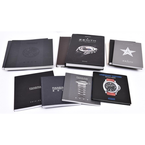 39 - 11x watch catalogues, etc. 6x Panerai; Legendary Watches, 2009, 2010, 2011, 2013 and 2014/15. 5x Zen... 