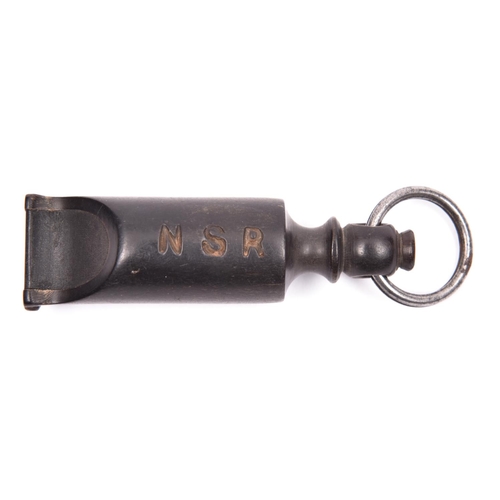 52 - A scarce North Staffordshire Railway guard's horn whistle. Engraved with NSR underneath. VGC for age... 