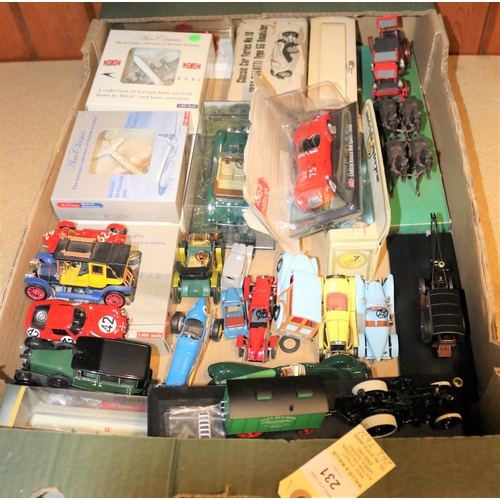 231 - A quantity of Various Makes. Including Corgi Vintage Glory Garrett Showmans Tractor 'Little Billy'. ... 