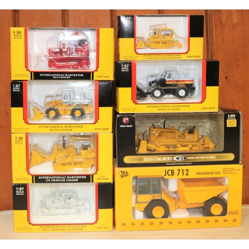 239 - 8 Heavy Plant items, scales include 1:35, 1:50 and 1:87. Joal JCB 712 Articulated Dump Truck. Plus 7... 