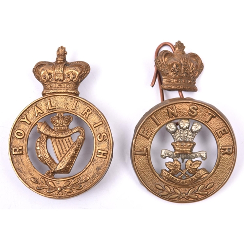 126 - A Victorian post 1881 OR’s one piece glengarry badge of the Royal Irish Regiment; and an HPC of the ... 