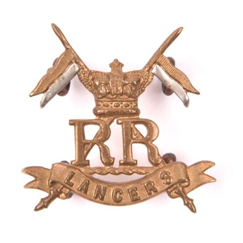 141 - A Victorian cap/collar badge of The Reserve Regiment of Lancers,   with 4 lugs. GC  £50-60