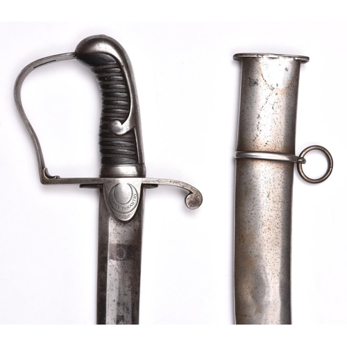 165 - A 1796 pattern Light Cavalry officer’s sword of the Percy Tenantry,   blade 32½”, the blued and etch... 