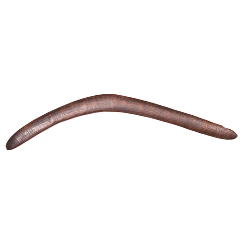 210 - An old Australian aborigine hardwood boomerang, 27” overall. GC  £50-60