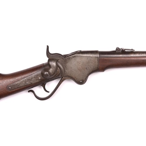 305 - A US Indian Wars period .50” rim fire Spencer Patent tube magazine under lever falling breech repeat... 