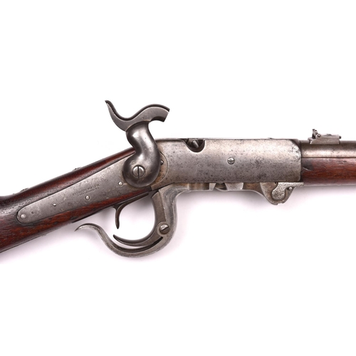 309 - A US Civil War .54” 4th Model of 1864 Burnside underlever hinged breech breech-loading carbine,  num... 