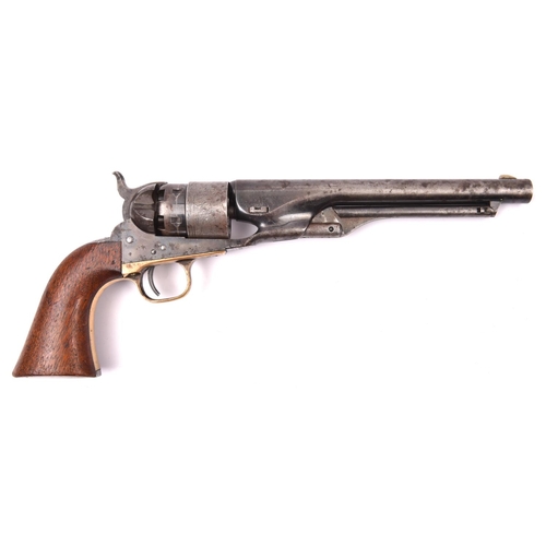 311 - A 6 shot .44” Colt Model 1860 Army percussion revolver,  number 168229 (1867) on all parts, with New... 