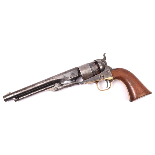 311 - A 6 shot .44” Colt Model 1860 Army percussion revolver,  number 168229 (1867) on all parts, with New... 