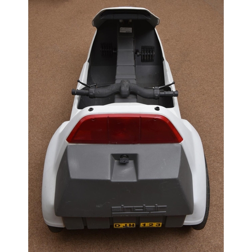 57 - A Sinclair C5 electric vehicle. An example of this iconic method of transport introduced by Clive Si... 