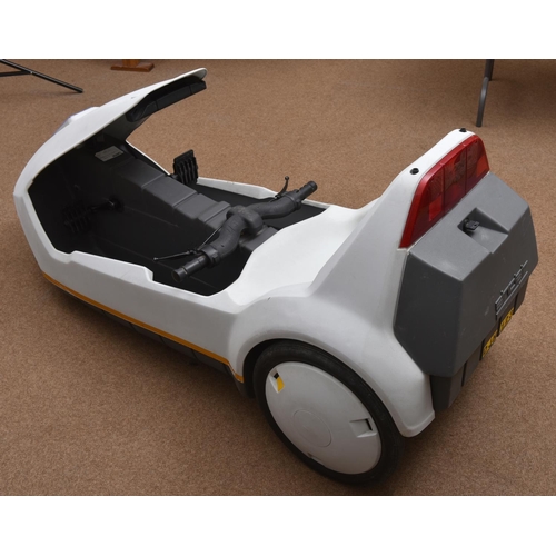 57 - A Sinclair C5 electric vehicle. An example of this iconic method of transport introduced by Clive Si... 