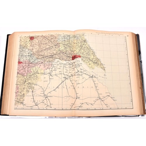 6 - A late 19th Century Atlas of the British Isles published by George Bacon. 'Large Scale Ordnance Map'... 