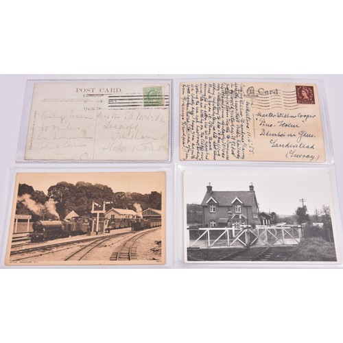 28 - 90+ early 20th Century postcards. Subjects include; 18x Railway related postcards. Including; Darjee... 