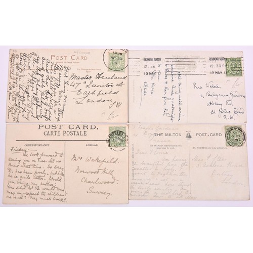 28 - 90+ early 20th Century postcards. Subjects include; 18x Railway related postcards. Including; Darjee... 