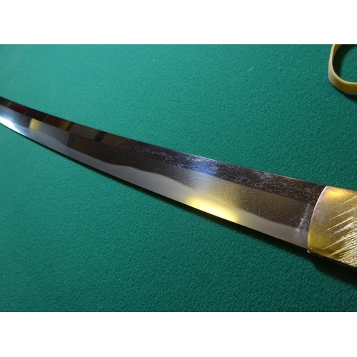 261 - A good wakizashi in shirasaya, Shinto, signed Fukiwara Ariyoshi in good Japanese polish, £1500-2000