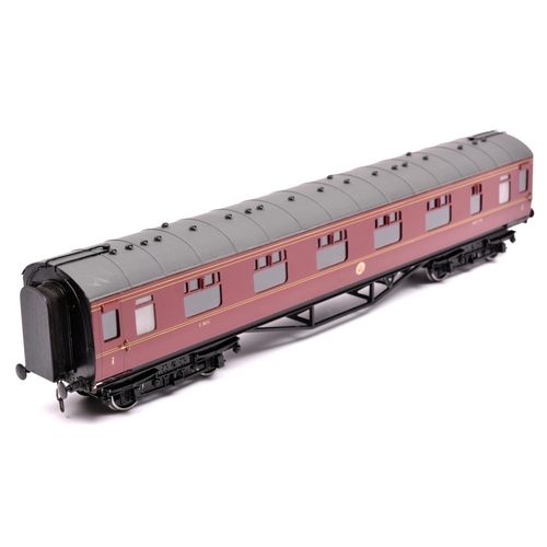 240 - A Gauge One Tenmille Products kit built LMS Full First corridor coach, 1039, in lined maroon livery.... 