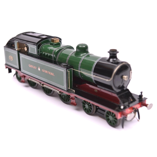 243 - A Gauge One live steam Great Central Railway Robinson Class 9N 4-6-2T locomotive. Spirit fired, sing... 