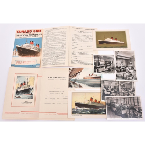 65 - An interesting archive of 1940s and 50s Cunard White Star documents mainly relating to cruises on th... 