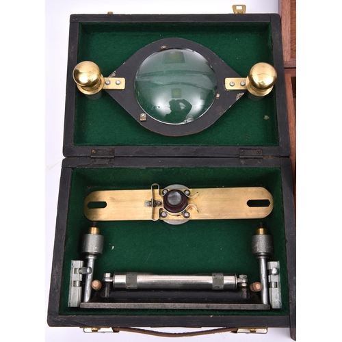 7 - 9x early 20th Century Scientific measuring instruments. Including; a Cased Clinometer. 3x cased spir... 