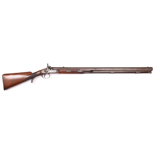 348 - A massive 7 bore percussion big game rifle, 50