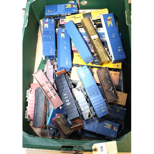 110 - A quantity of HO/OO gauge British and American outline rolling stock. Including; a kitbuilt Class 08... 