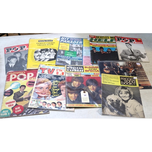 60 - A quantity of Rock music memorabilia, mostly Beatles related. Including vintage publications, articl... 