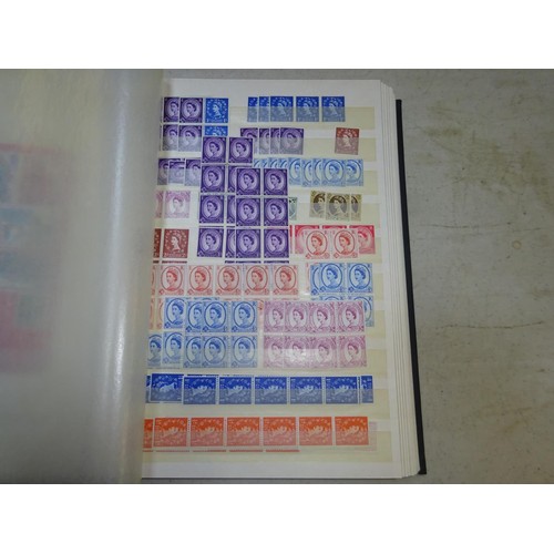 27 - A stamp stock book containing a good selection of unused British pre-decimal and post decimal Elizab... 