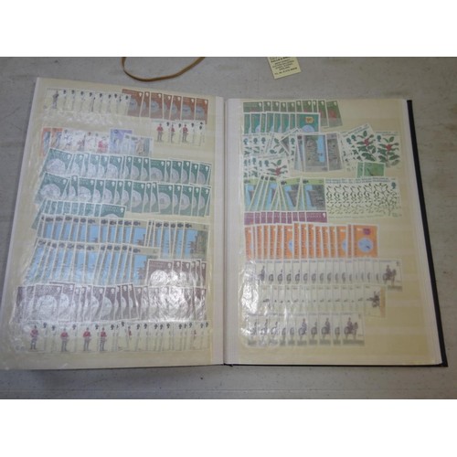 27 - A stamp stock book containing a good selection of unused British pre-decimal and post decimal Elizab... 