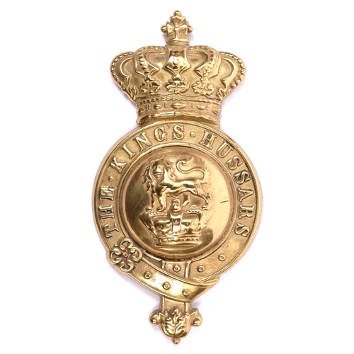 184 - 15th (The King's) Hussars bit boss, with Victorian Royal Crest centre and Guelphic crown. GC (the st... 