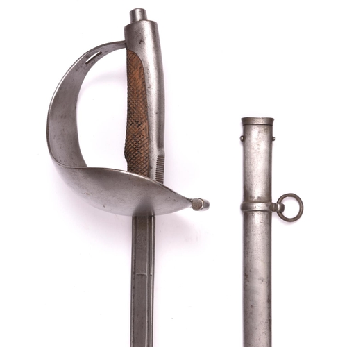 197 - An early 20th century Portuguese cavalry troopers sword, blade 33½