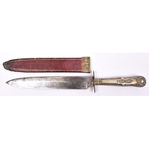 206 - A Victorian Bowie knife, SE spear point blade 9