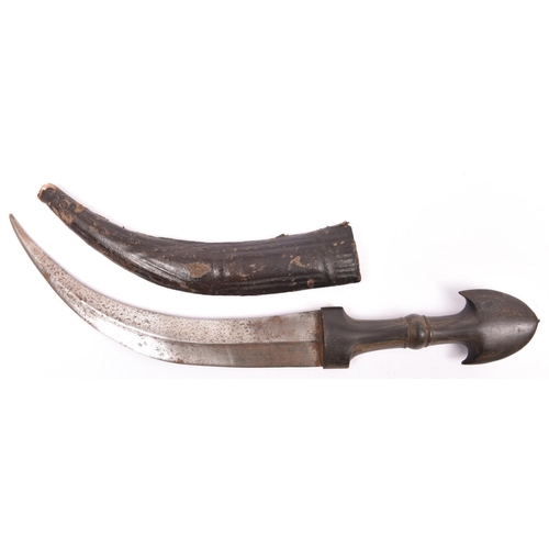 249 - A Kurdish jambiya, sharply curved blade 9