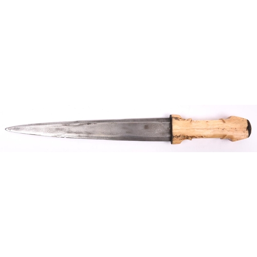 261 - A Sudanese dagger, the imported tapered 9½