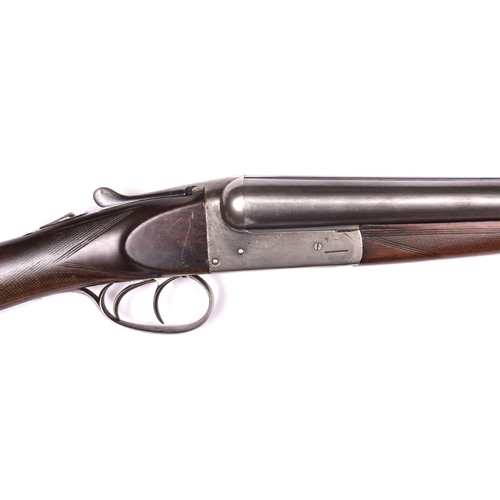 300 - *A Belgian DB 12 bore top lever boxlock non ejector shotgun, 44½