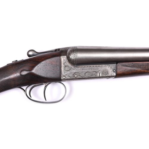 304 - * A DB 12 bore Webley & Scott top lever boxlock ejector shotgun, 43½